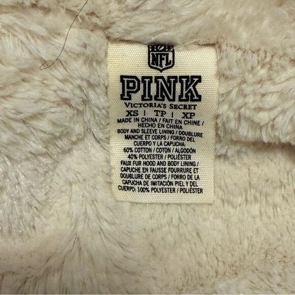 Victoria’s Secret PINK Grey NFL Indianapolis Colts Zip Up Hoodie Size XS - Picture 5 of 6